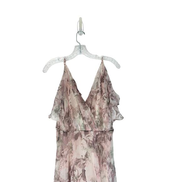 Jenny Yoo Lilac Blush Pink Romantic Whimsical Floral Formal Maxi Dress Size 6 - Picture 5 of 15